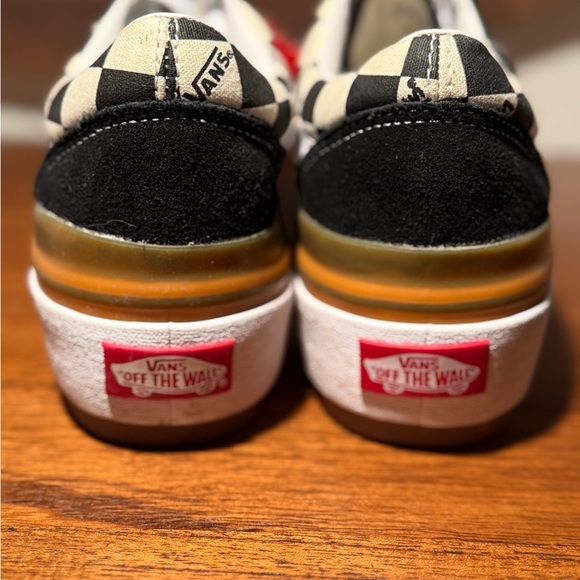 NWT Vans Checkerboard Stacked Platform Old Skool lace up shoe - Picture 4 of 6